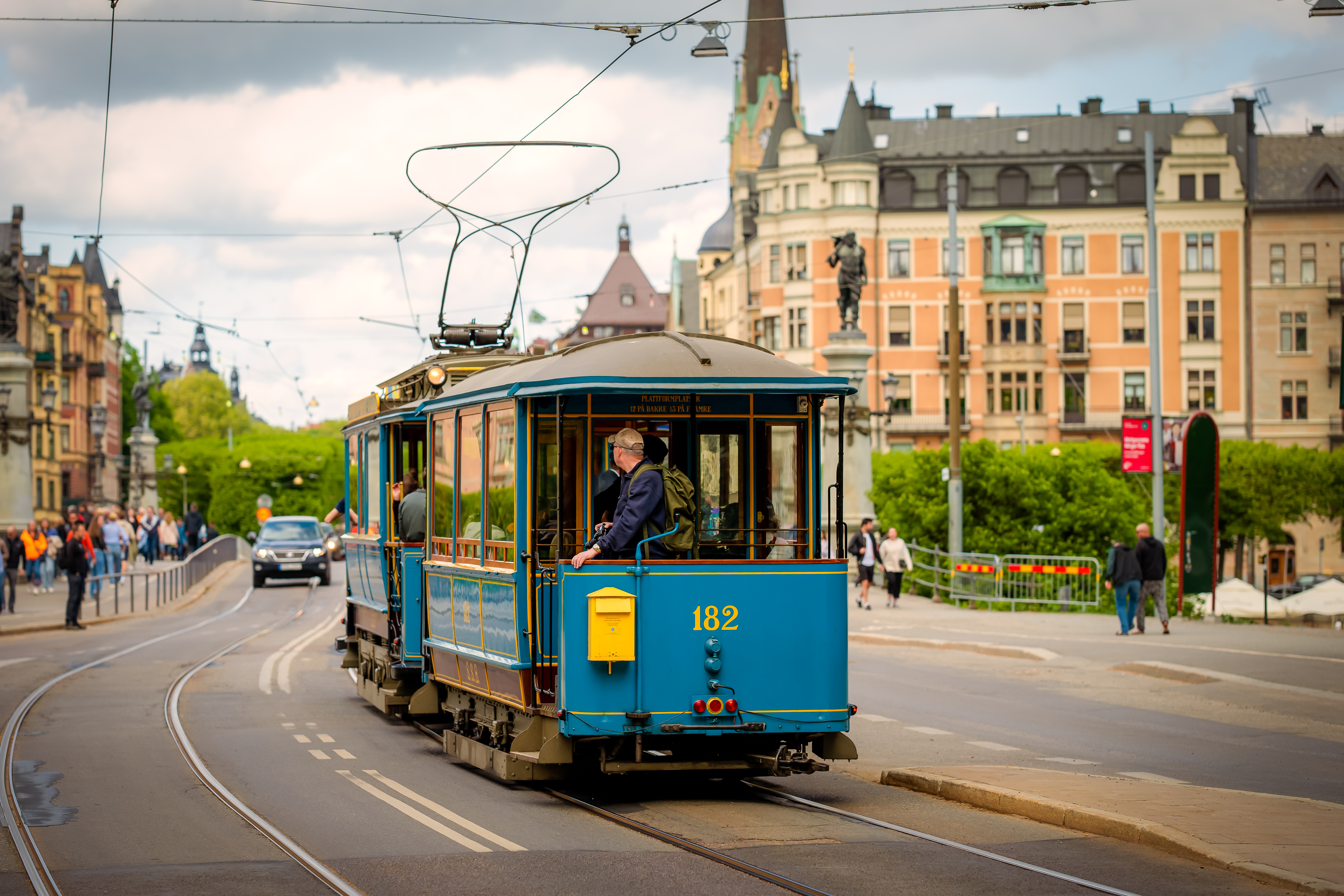 Djurgården, Spårväg City, SL, Gröna Lund, Skansen, Djurgårdslinjen, Spårvagn, Veteranspårvagn, Svenska Spårvägssällskapet, Lidingö, Lidingöbanan