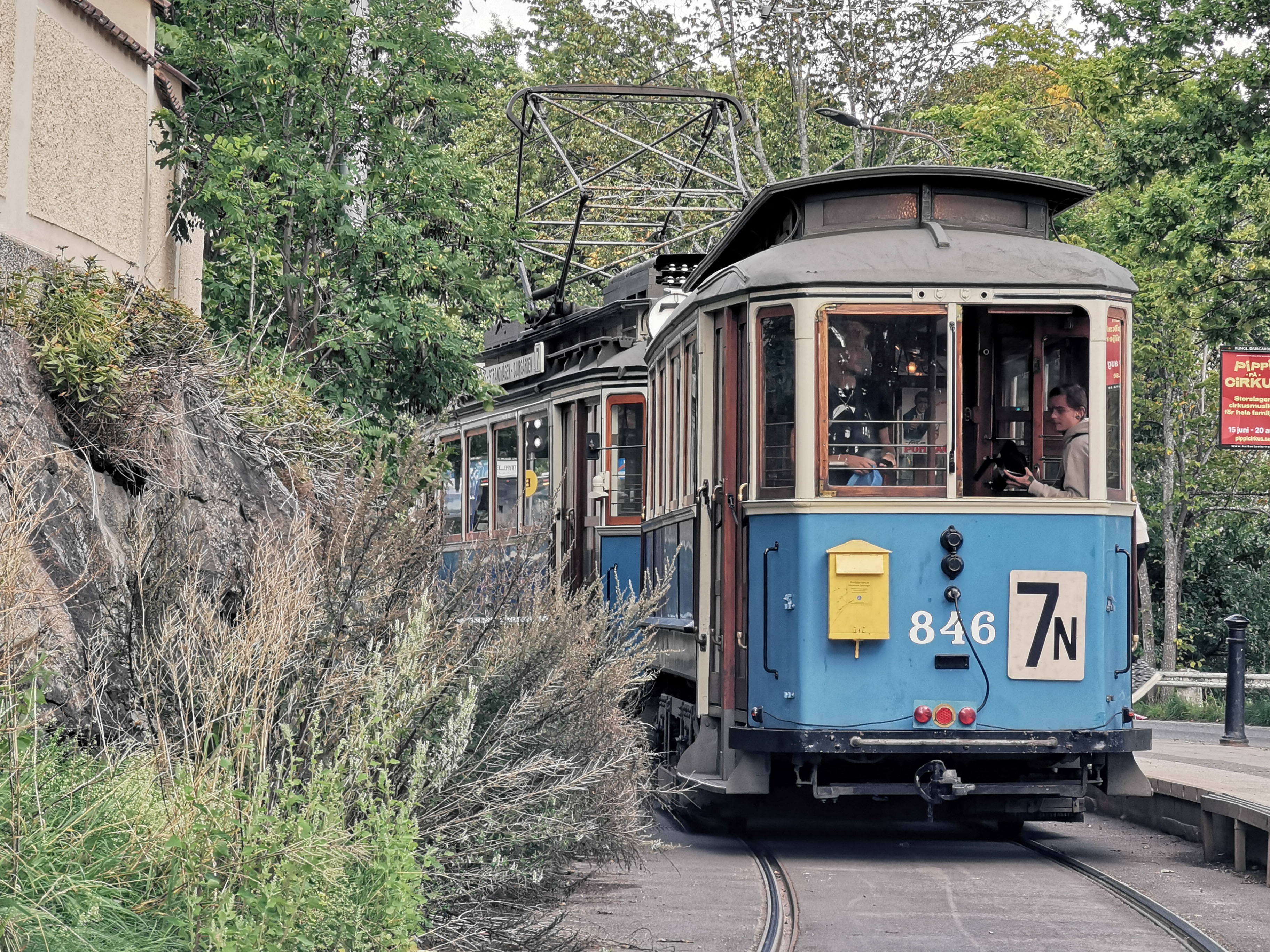 Djurgården, Spårväg City, SL, Gröna Lund, Skansen, Djurgårdslinjen, Spårvagn, Veteranspårvagn, Svenska Spårvägssällskapet
